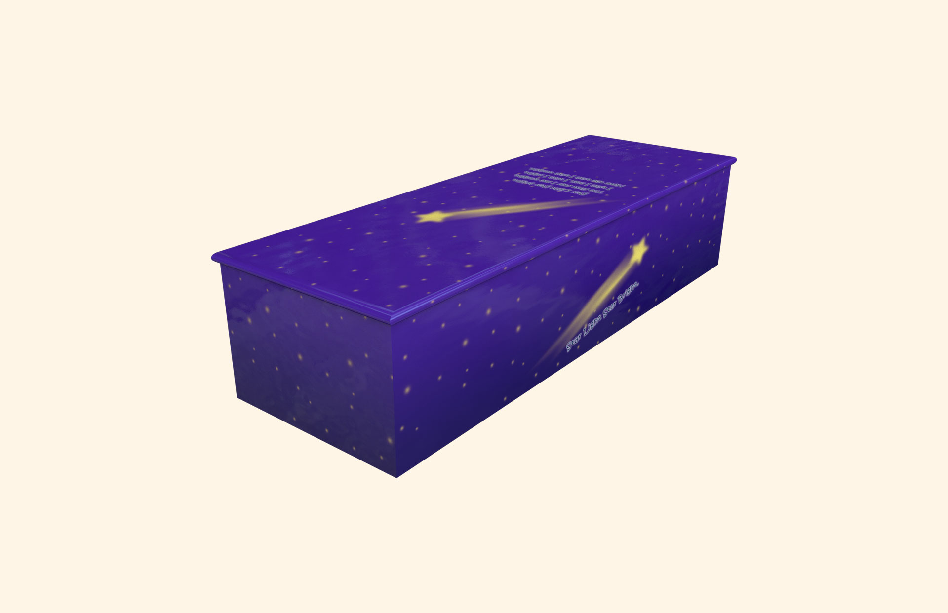 Star Light Star Bright Purple child casket
